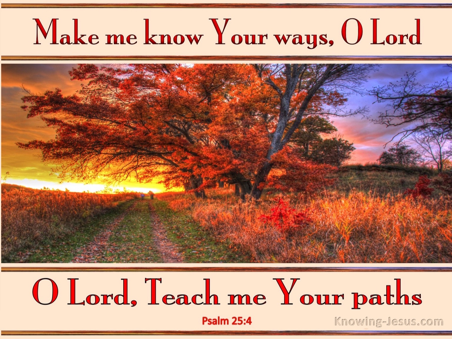 What Does Psalm 25 4 Mean 